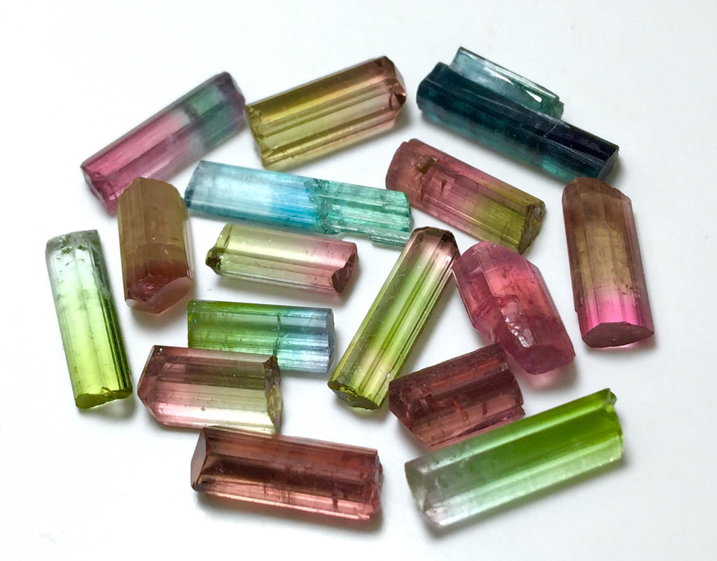Multiple Color Terminated Tourmaline Crystals lot
