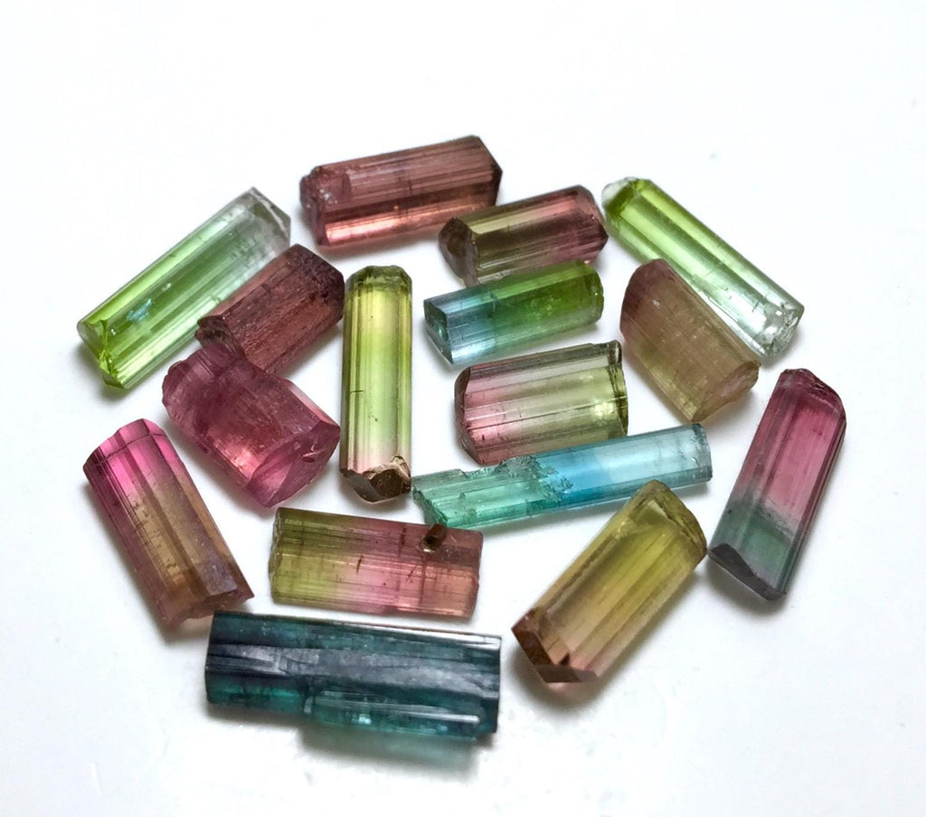 Multiple Color Terminated Tourmaline Crystals lot