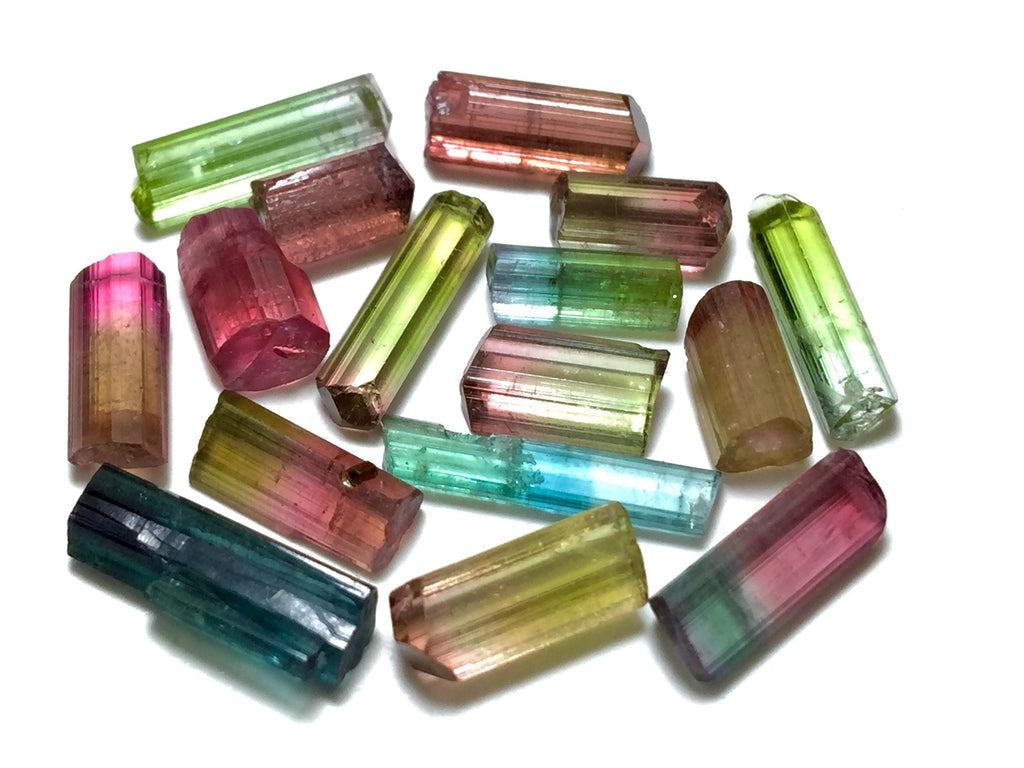 Multiple Color Terminated Tourmaline Crystals lot