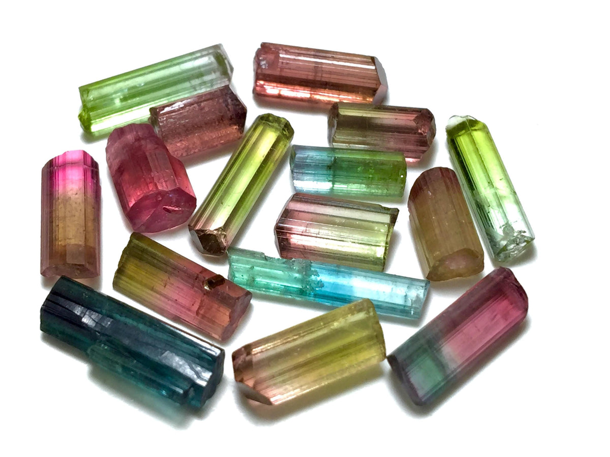 Multiple Color Terminated Tourmaline Crystals lot