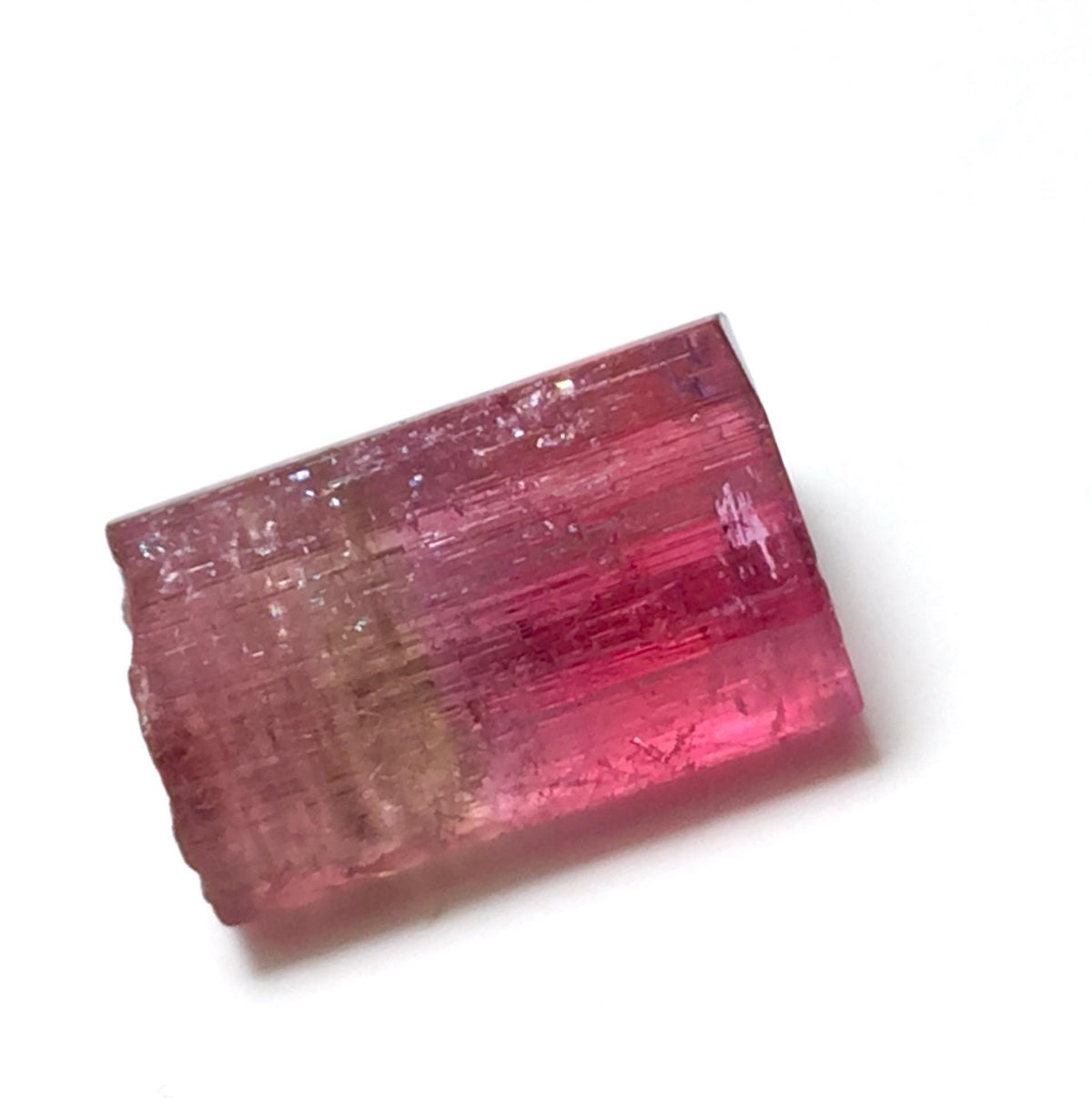 Hot Pink Cap Tourmailine Crystal