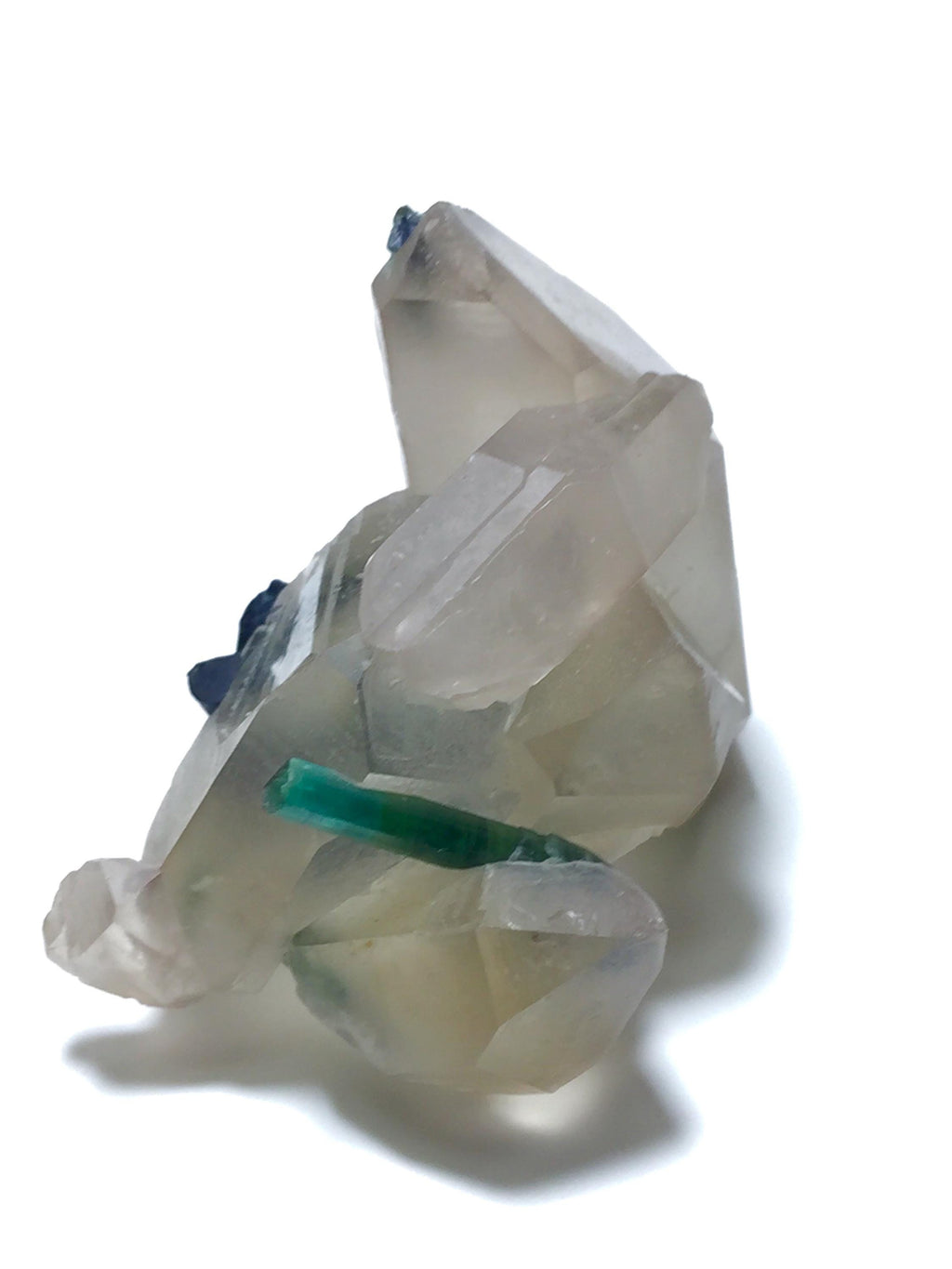 Natural Indicolite Blue Tourmaline Cluster On Quartz, Tourmaline Specimen,