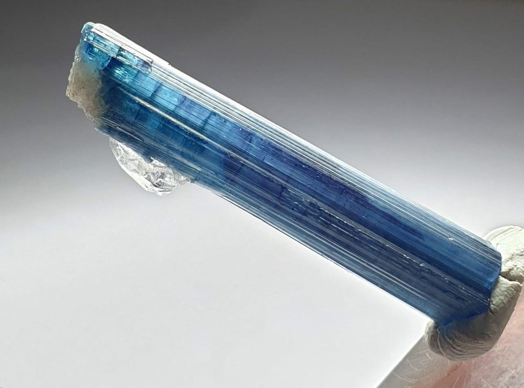Blue Indicolite Tourmaline With Quartz, Tourmaline Crystal