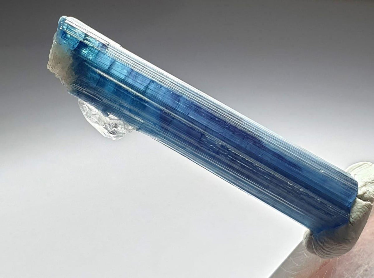 Blue Indicolite Tourmaline With Quartz, Tourmaline Crystal