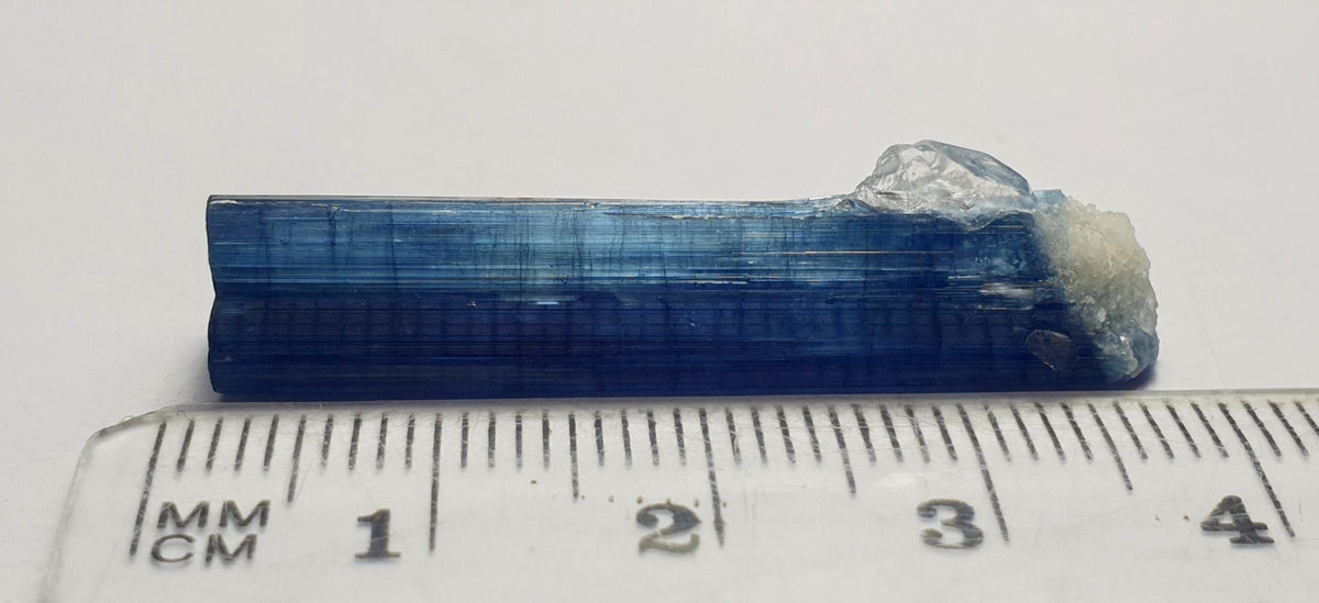 Blue Indicolite Tourmaline With Quartz, Tourmaline Crystal