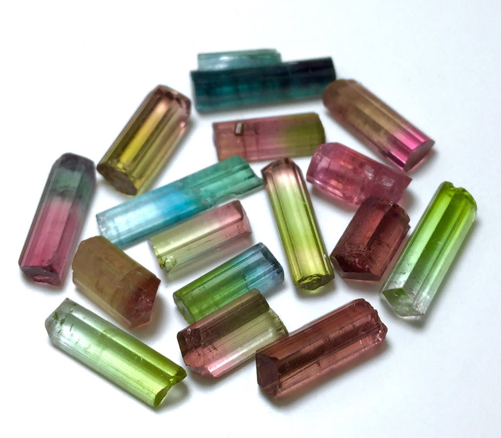 Multiple Color Terminated Tourmaline Crystals lot