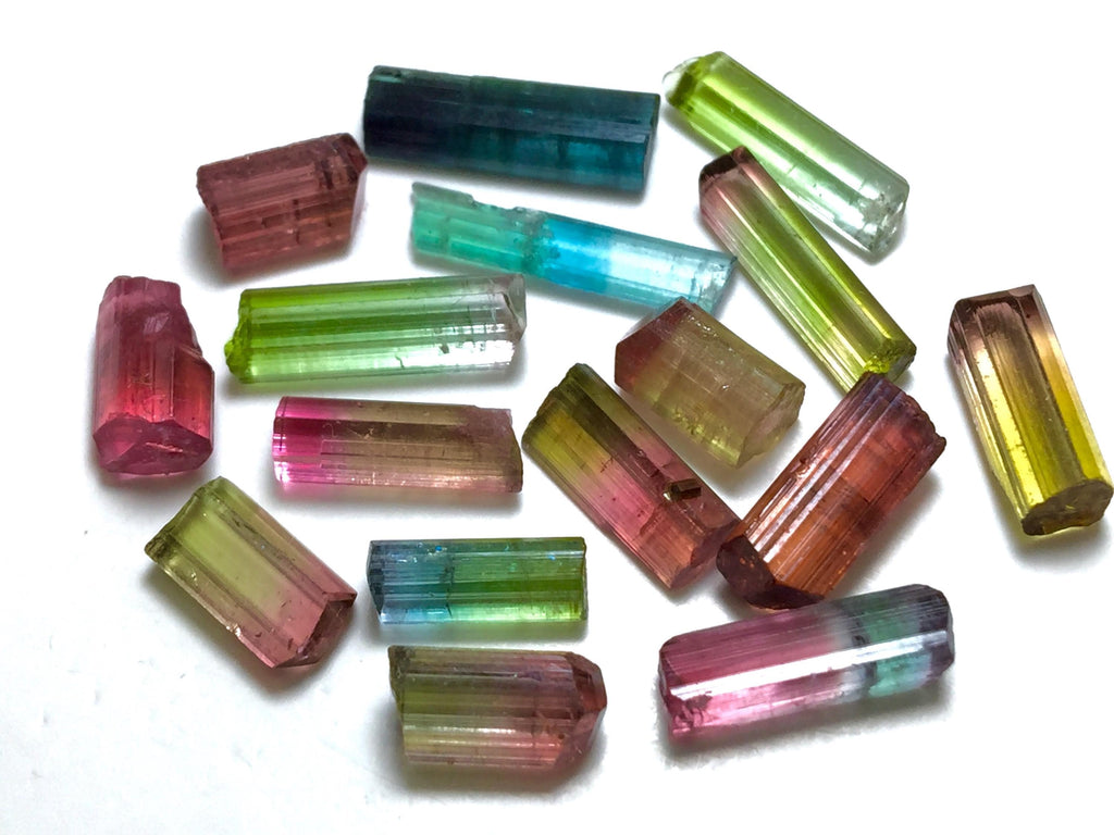 Multiple Color Terminated Tourmaline Crystals lot