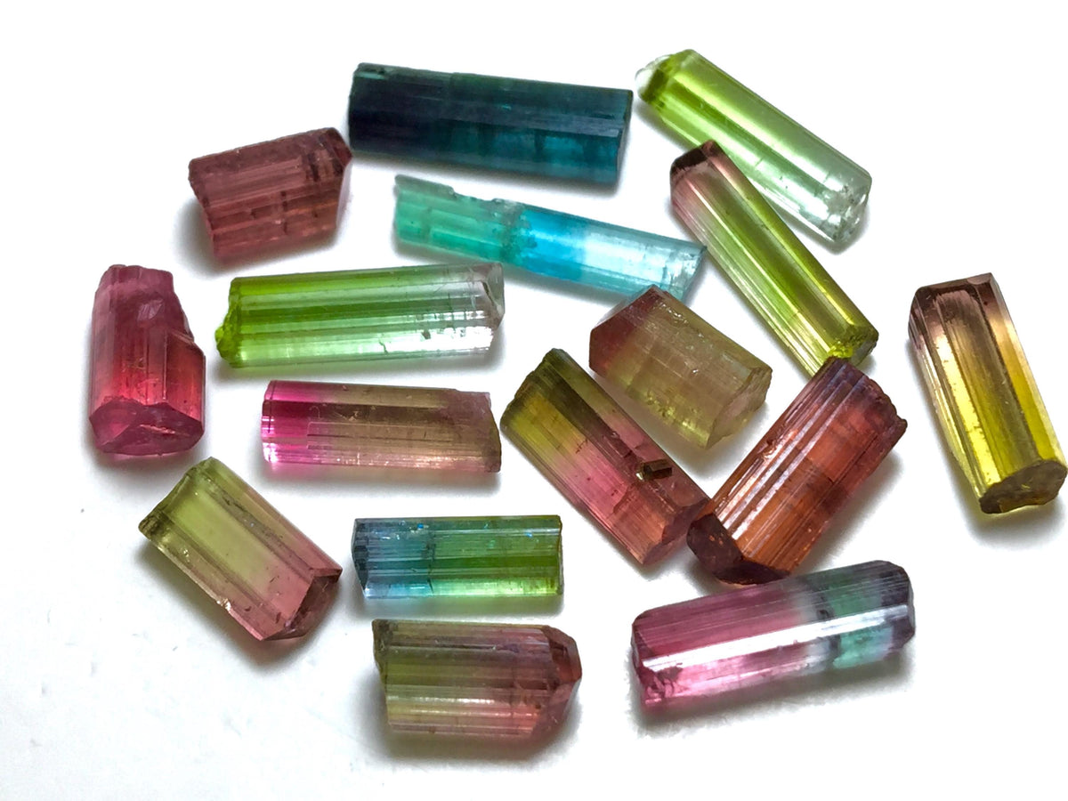 Multiple Color Terminated Tourmaline Crystals lot
