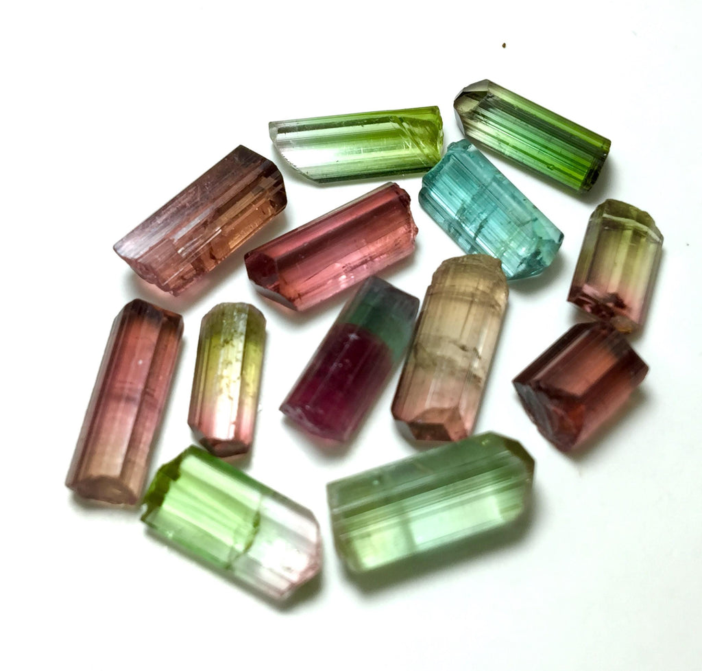 Multiple Color Terminated Tourmaline Crystals lot
