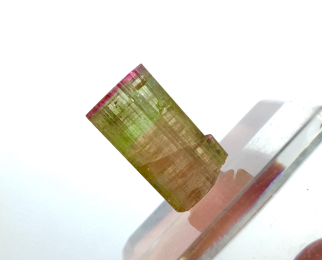 Hot Pink Cap Tourmailine Crystal