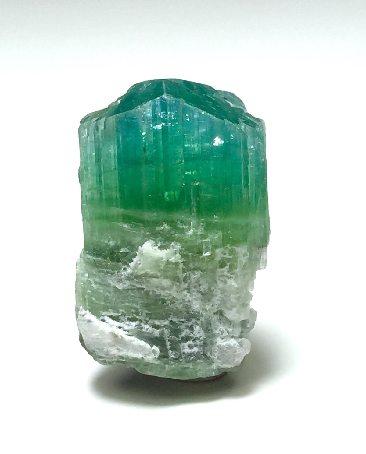 Bi-Color Tourmaline Specimen: 19.5 Carat, Afghanistan Crystal
