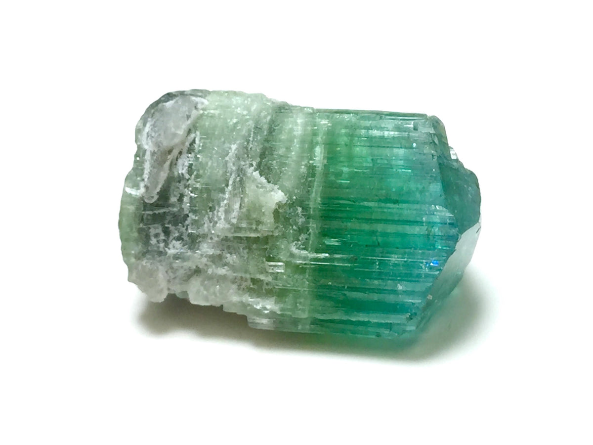 Bi-Color Tourmaline Specimen: 19.5 Carat, Afghanistan Crystal