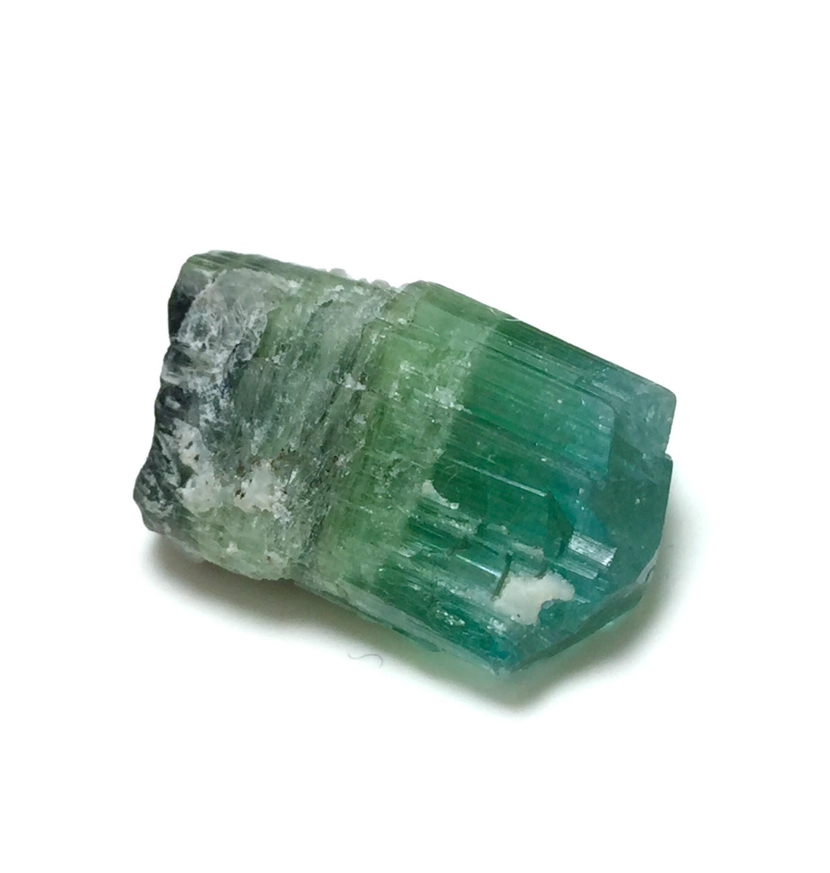 Bi-Color Tourmaline Specimen: 19.5 Carat, Afghanistan Crystal