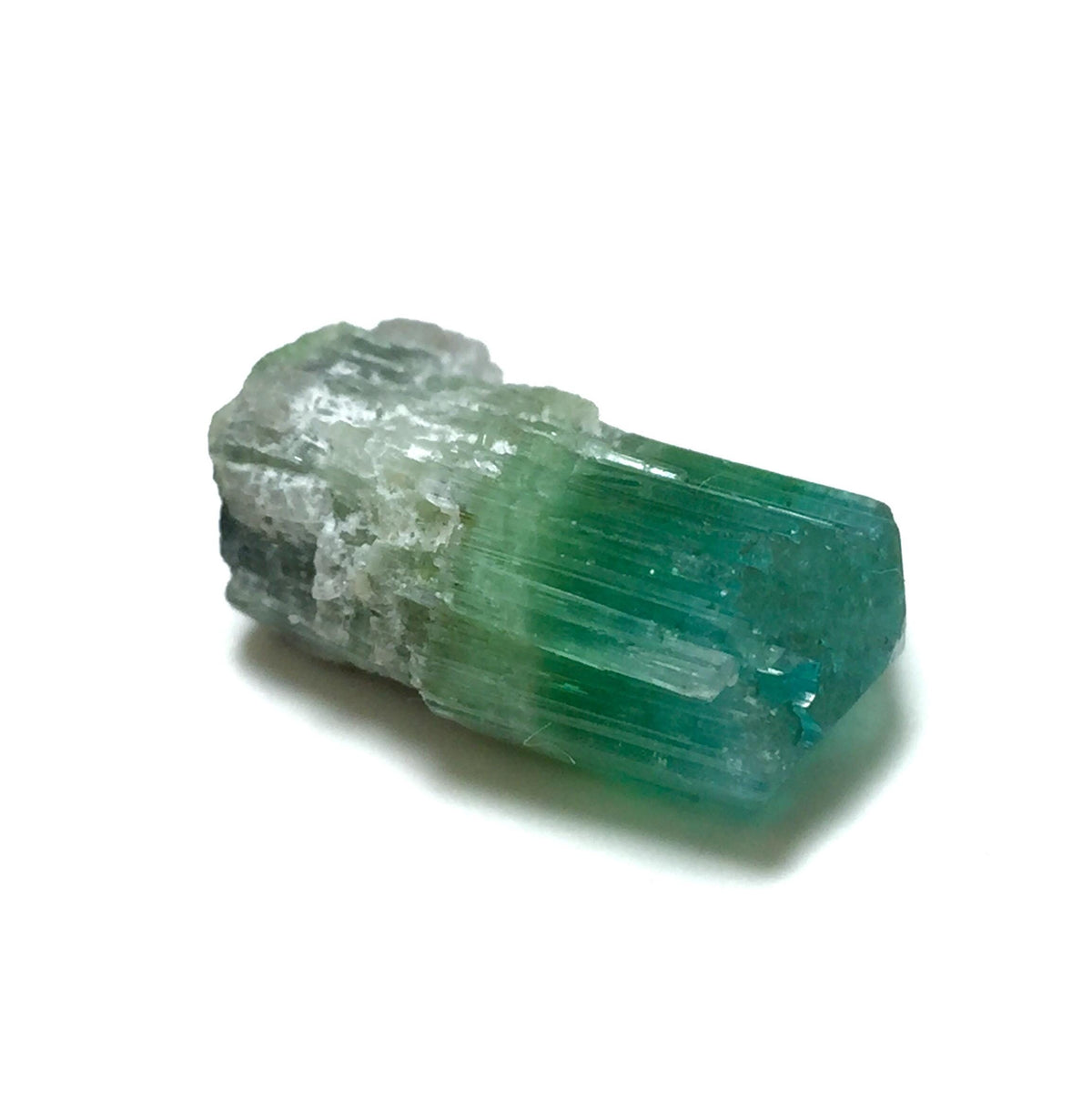 Bi-Color Tourmaline Specimen: 19.5 Carat, Afghanistan Crystal