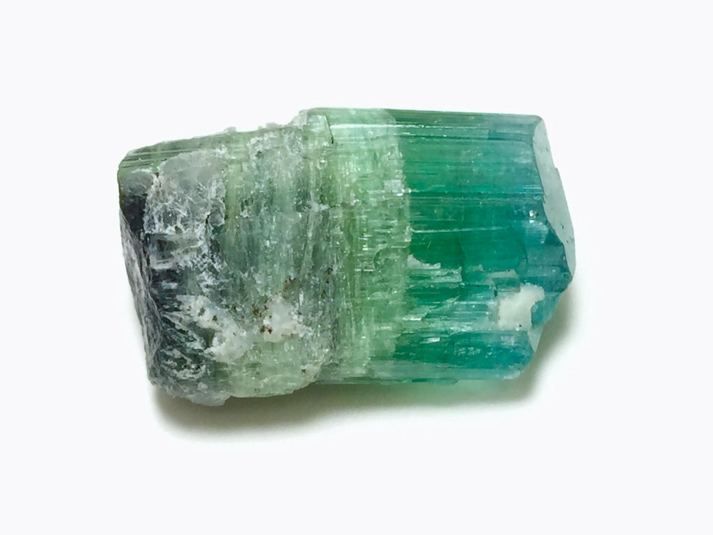 Bi-Color Tourmaline Specimen: 19.5 Carat, Afghanistan Crystal