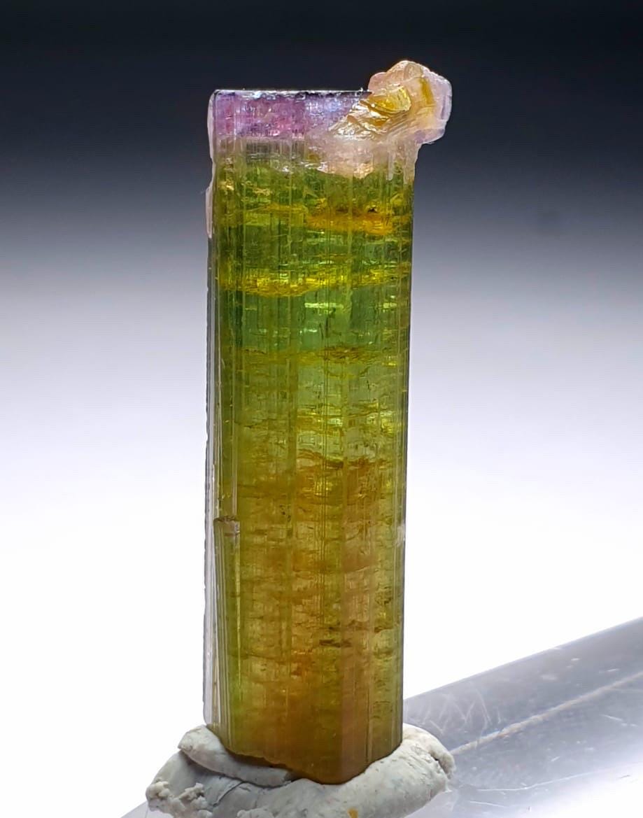 Watermelon Tourmaline Specimen: Purple Cap Albite from Afghanistan