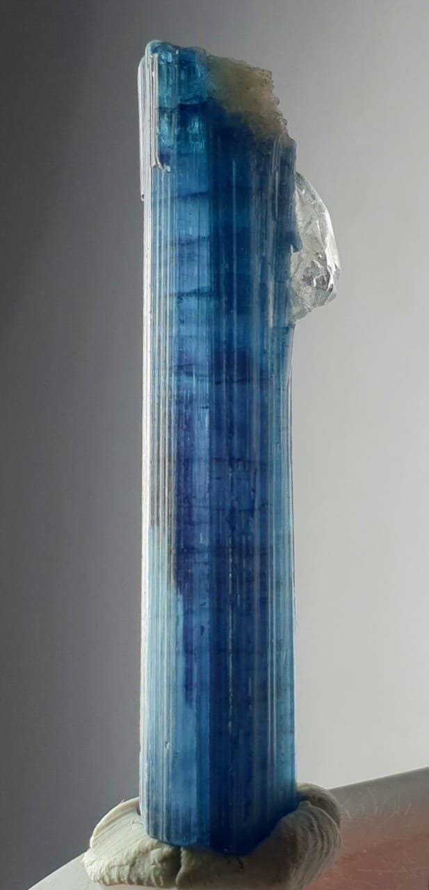 Blue Indicolite Tourmaline With Quartz, Tourmaline Crystal