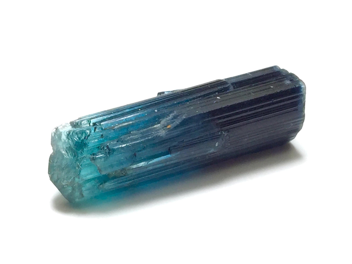 Double Termination Indicolite Blue Tourmaline Crystal