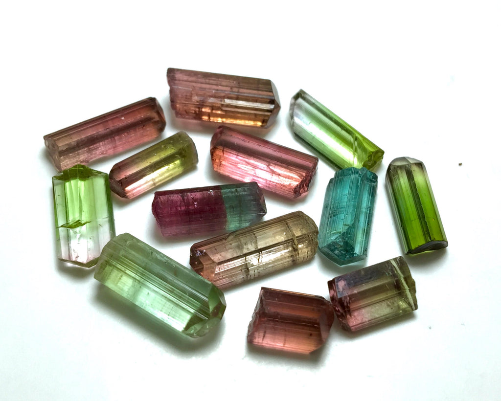 Multiple Color Terminated Tourmaline Crystals lot