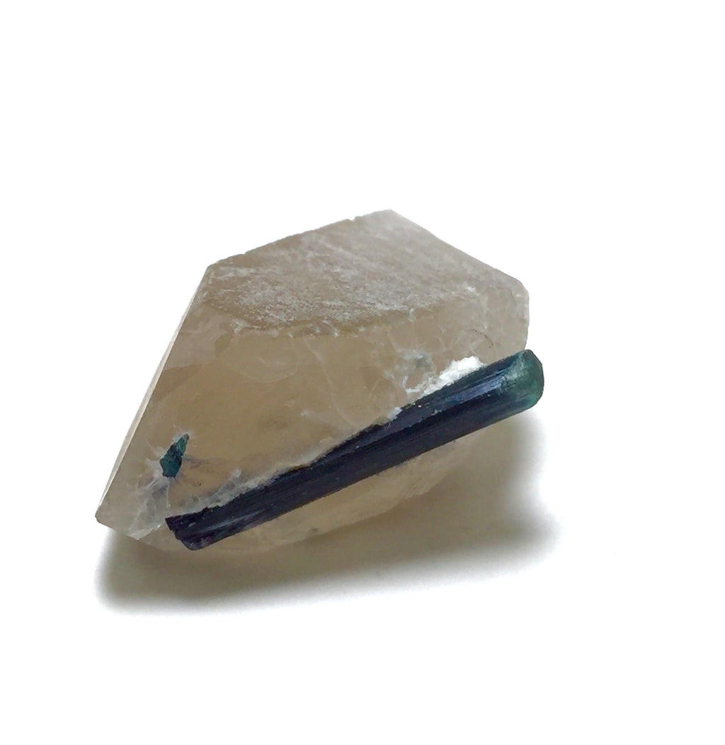 Natural Indicolite Blue Tourmaline On Quartz, Tourmaline Specimen,