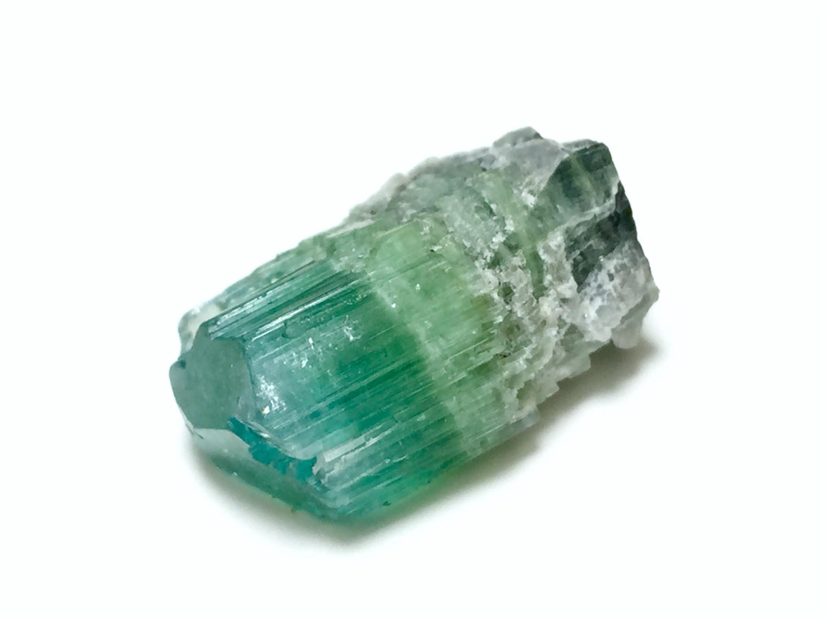 Bi-Color Tourmaline Specimen: 19.5 Carat, Afghanistan Crystal