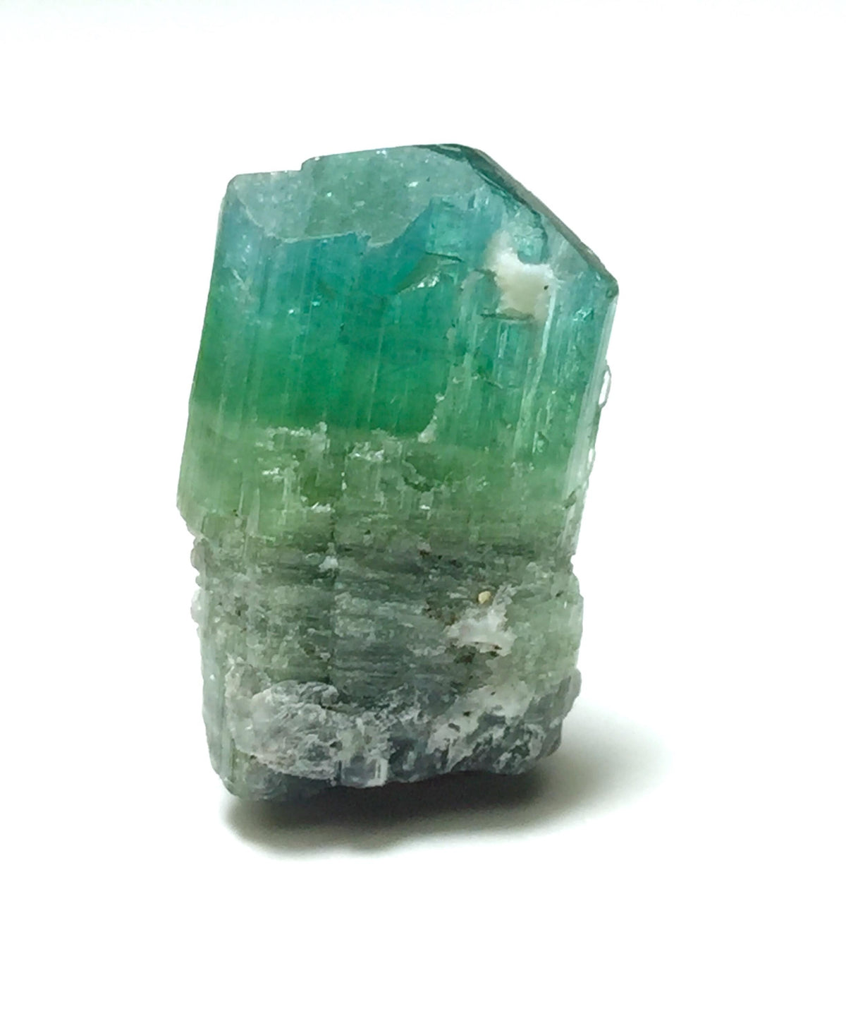 Bi-Color Tourmaline Specimen: 19.5 Carat, Afghanistan Crystal