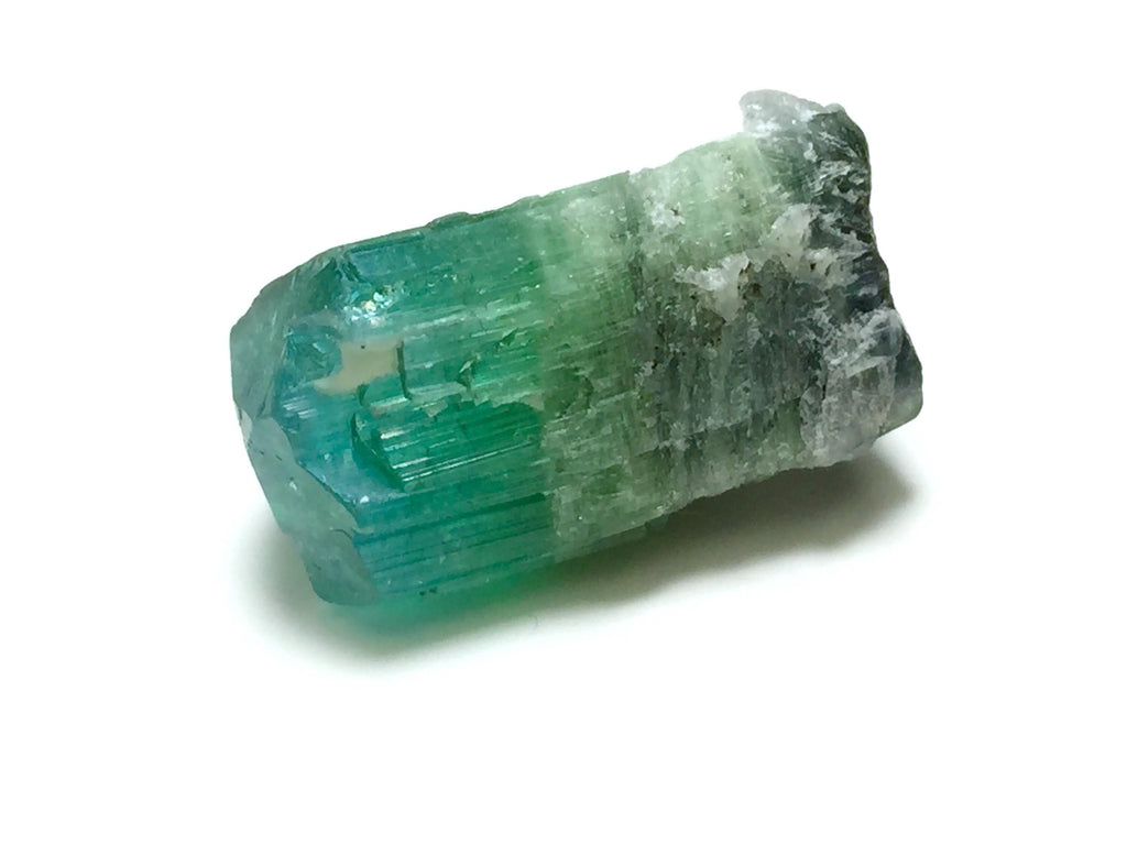 Bi-Color Tourmaline Specimen: 19.5 Carat, Afghanistan Crystal