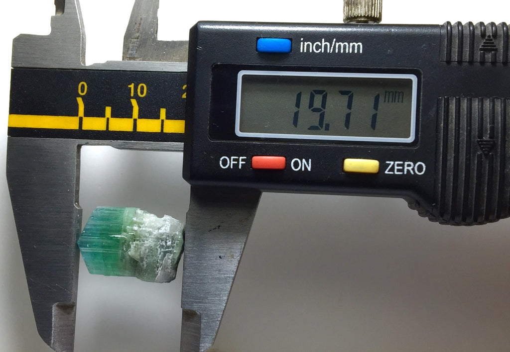 Bi-Color Tourmaline Specimen: 19.5 Carat, Afghanistan Crystal