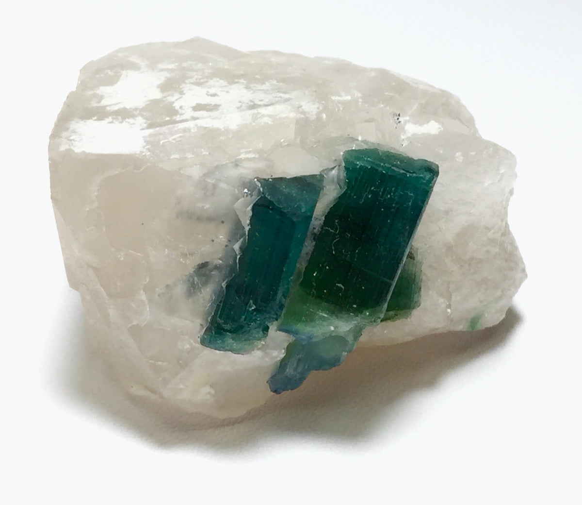Natural Indicolite Blue Tourmaline Cluster On Quartz, Tourmaline Specimen,