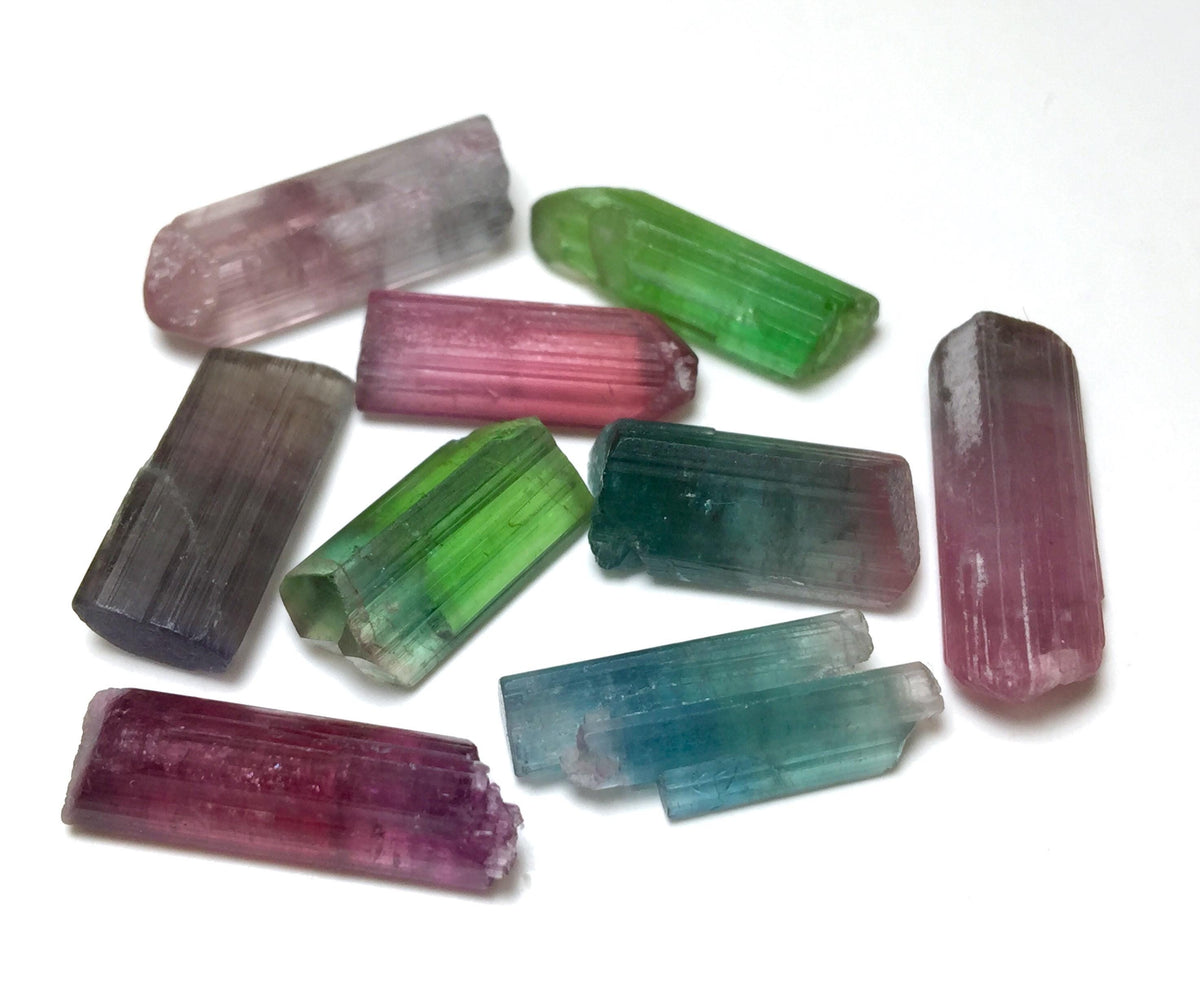 Multiple Color Terminated Tourmaline Crystals lot