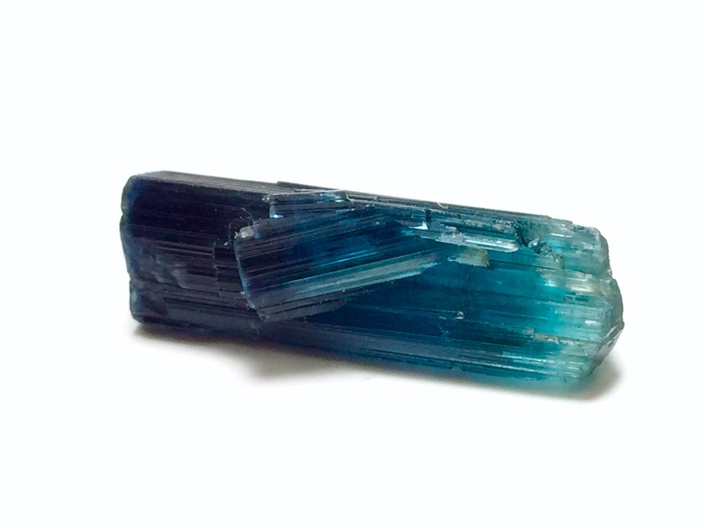 Double Termination Indicolite Blue Tourmaline Crystal