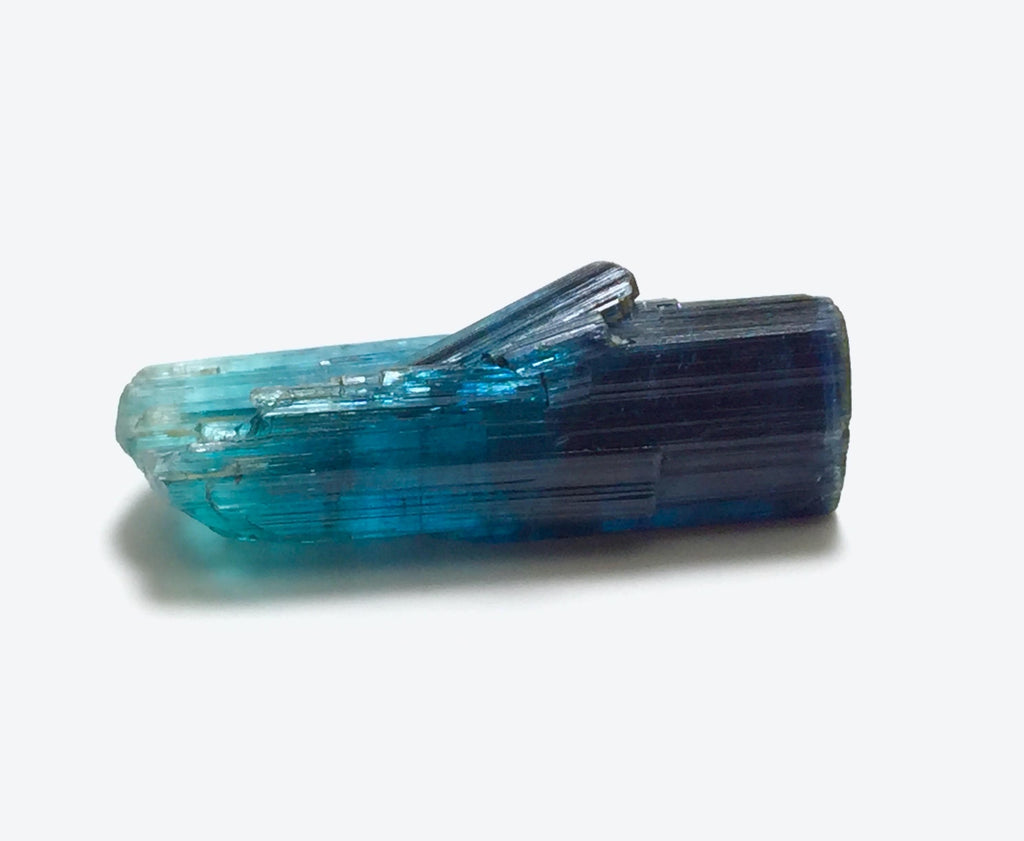 Double Termination Indicolite Blue Tourmaline Crystal