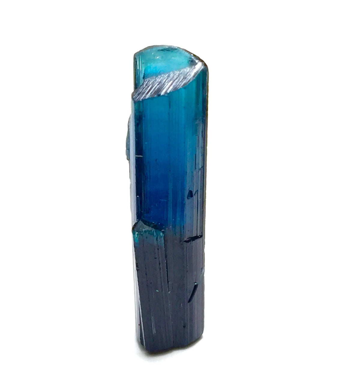 Ink Blue Bi Color Terminated Tourmaline Crystal