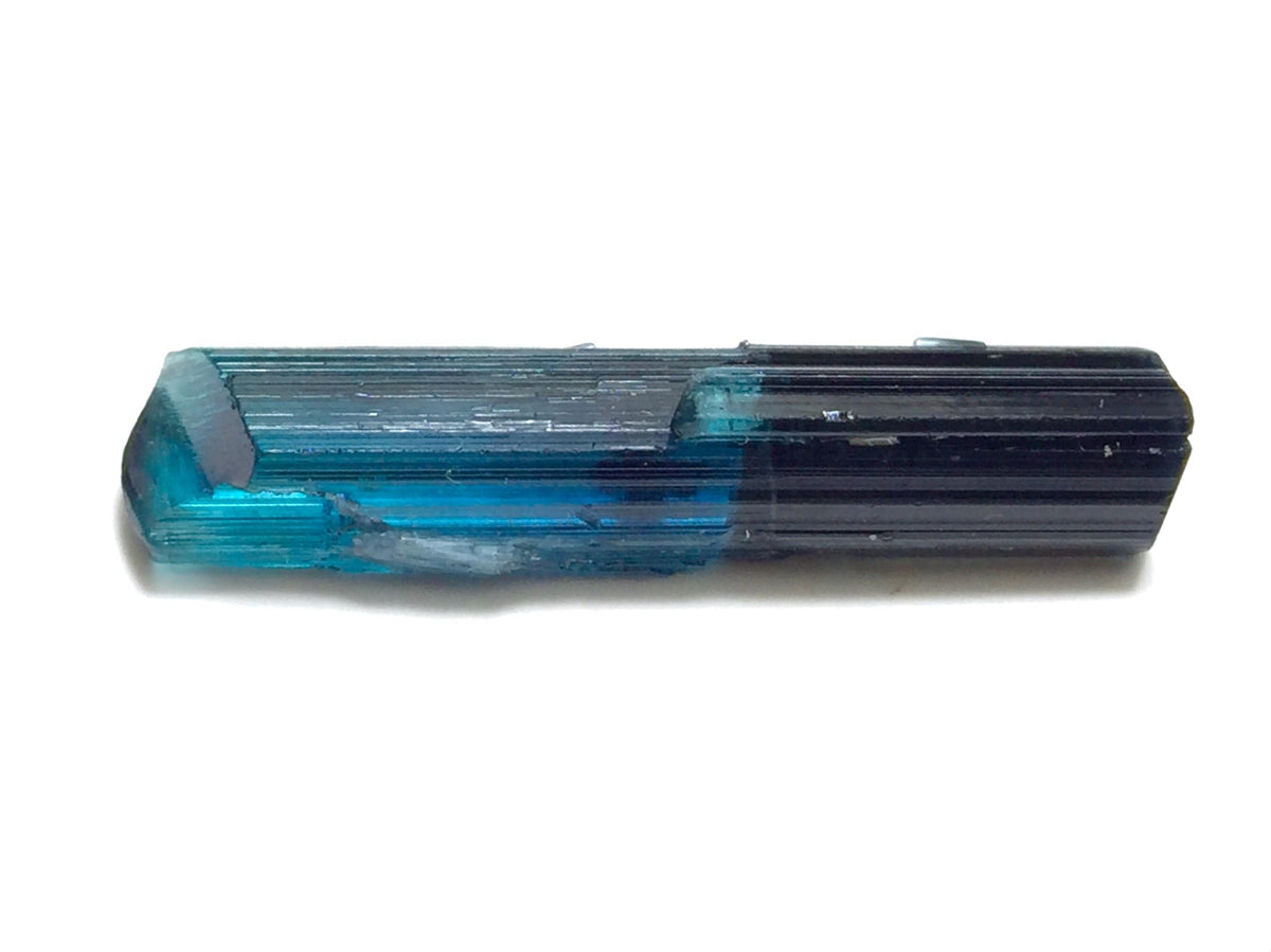 Ink Blue Bi Color Terminated Tourmaline Crystal