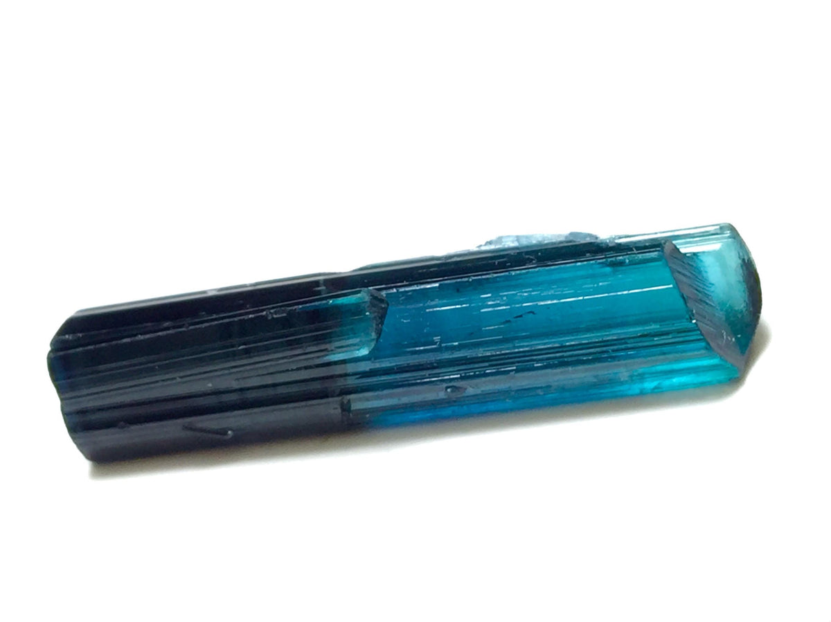 Ink Blue Bi Color Terminated Tourmaline Crystal