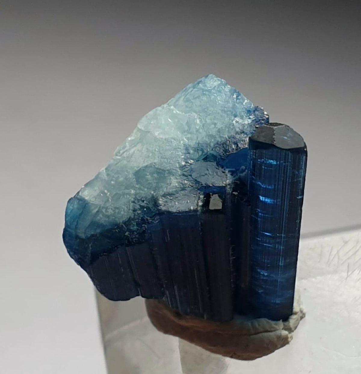 Blue Indicolite Tourmaline Spray Specimen