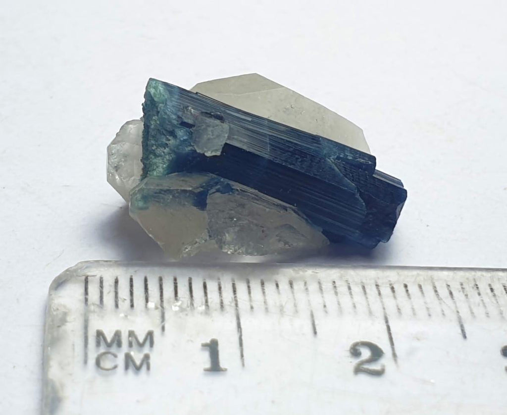 Natural Indicolite Blue Tourmaline On Quartz, Tourmaline Specimen,