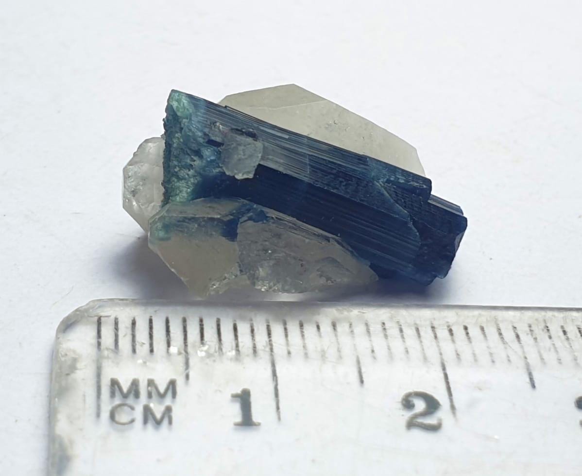 Natural Indicolite Blue Tourmaline On Quartz, Tourmaline Specimen,