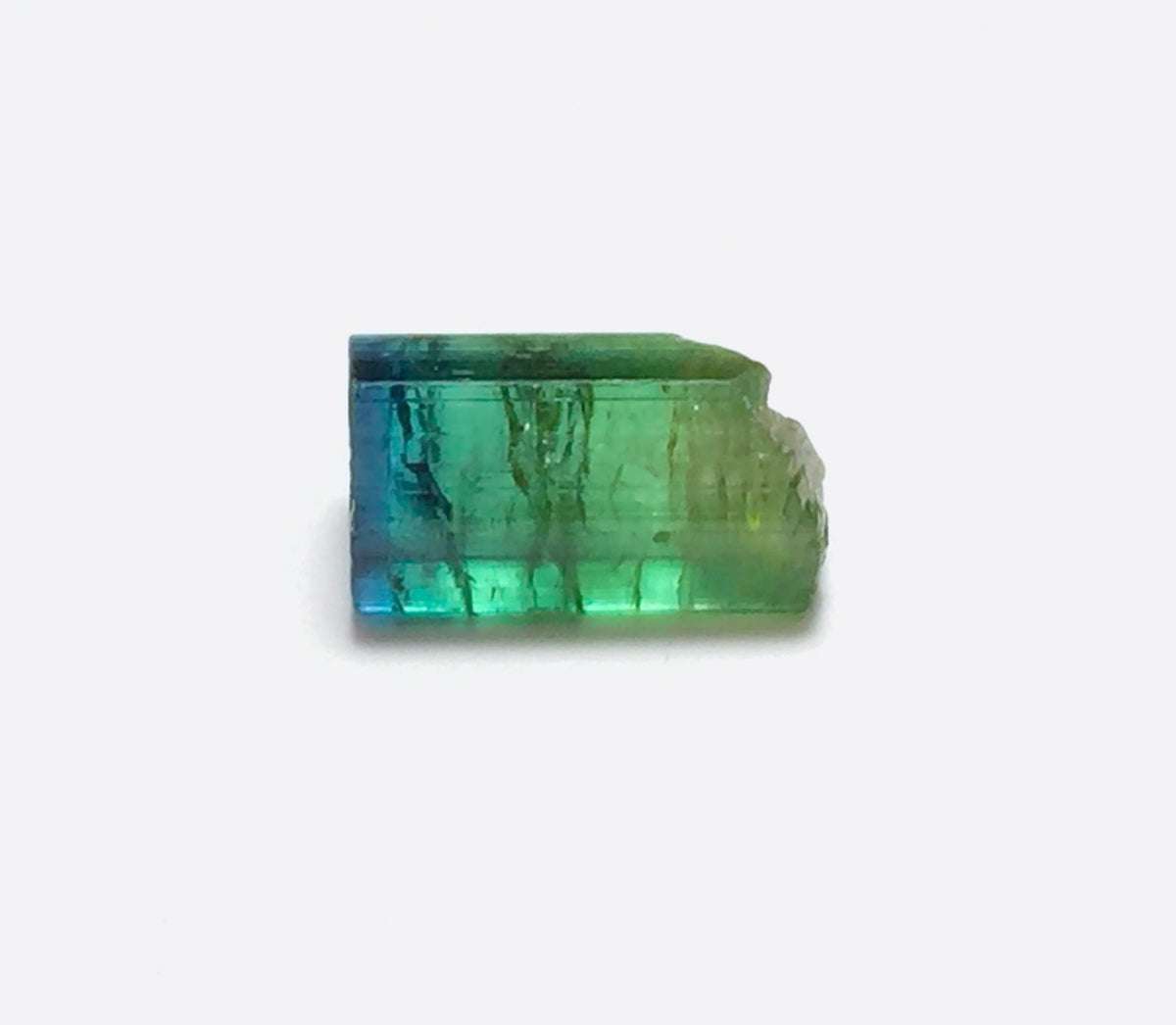 Blue Cap Watermelon Tourmaline Crystal
