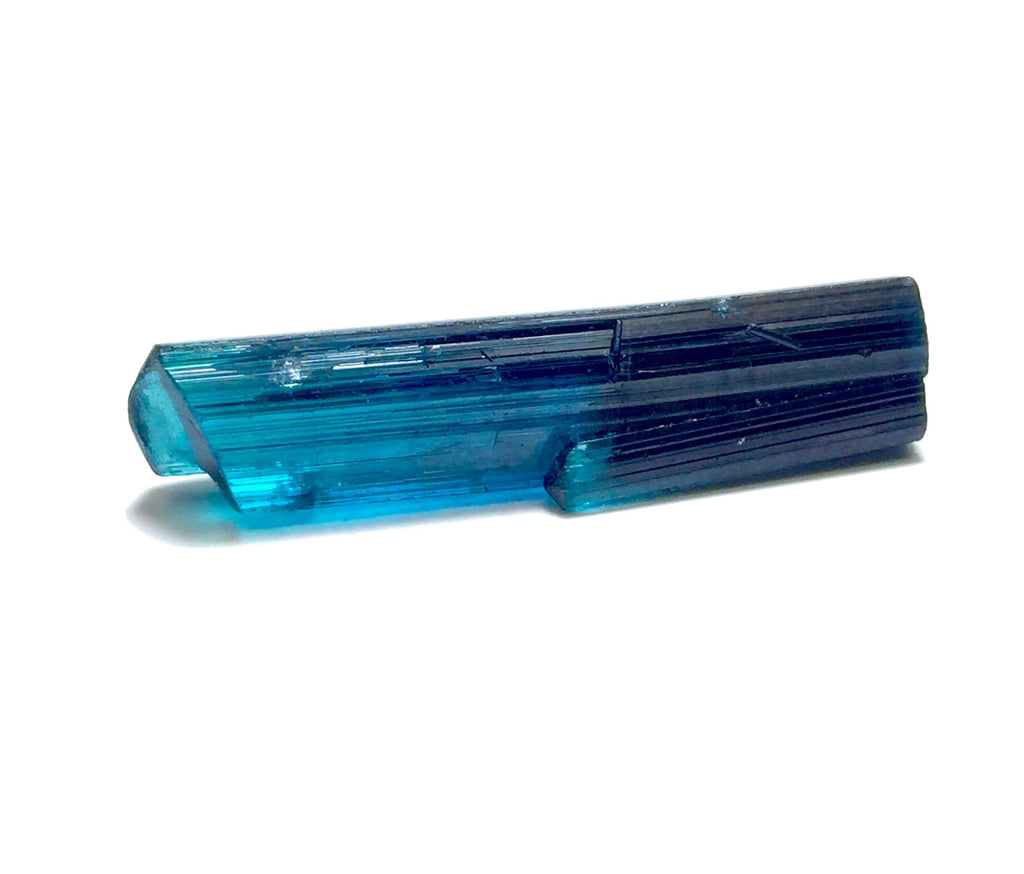 Ink Blue Bi Color Terminated Tourmaline Crystal