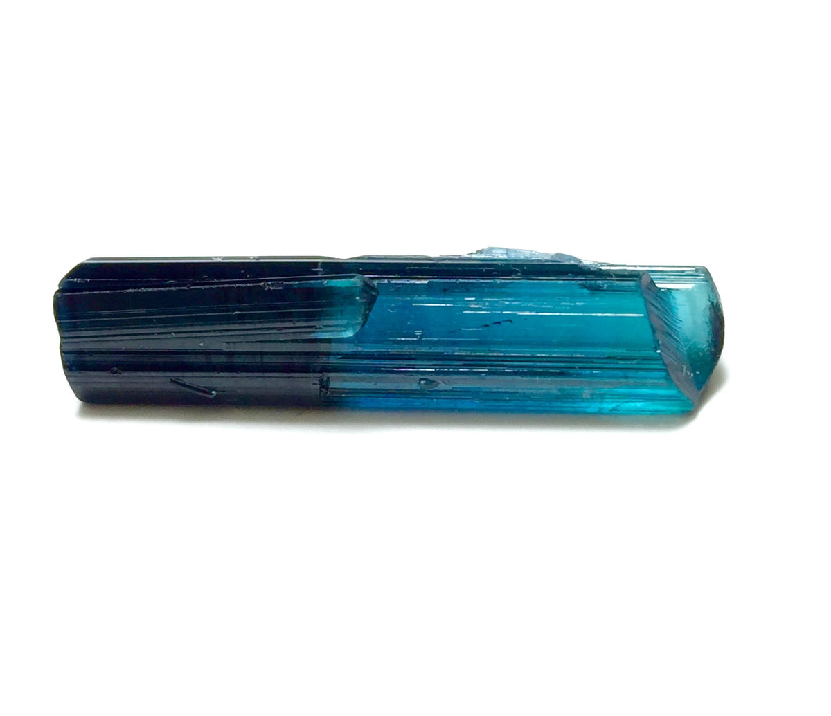 Ink Blue Bi Color Terminated Tourmaline Crystal