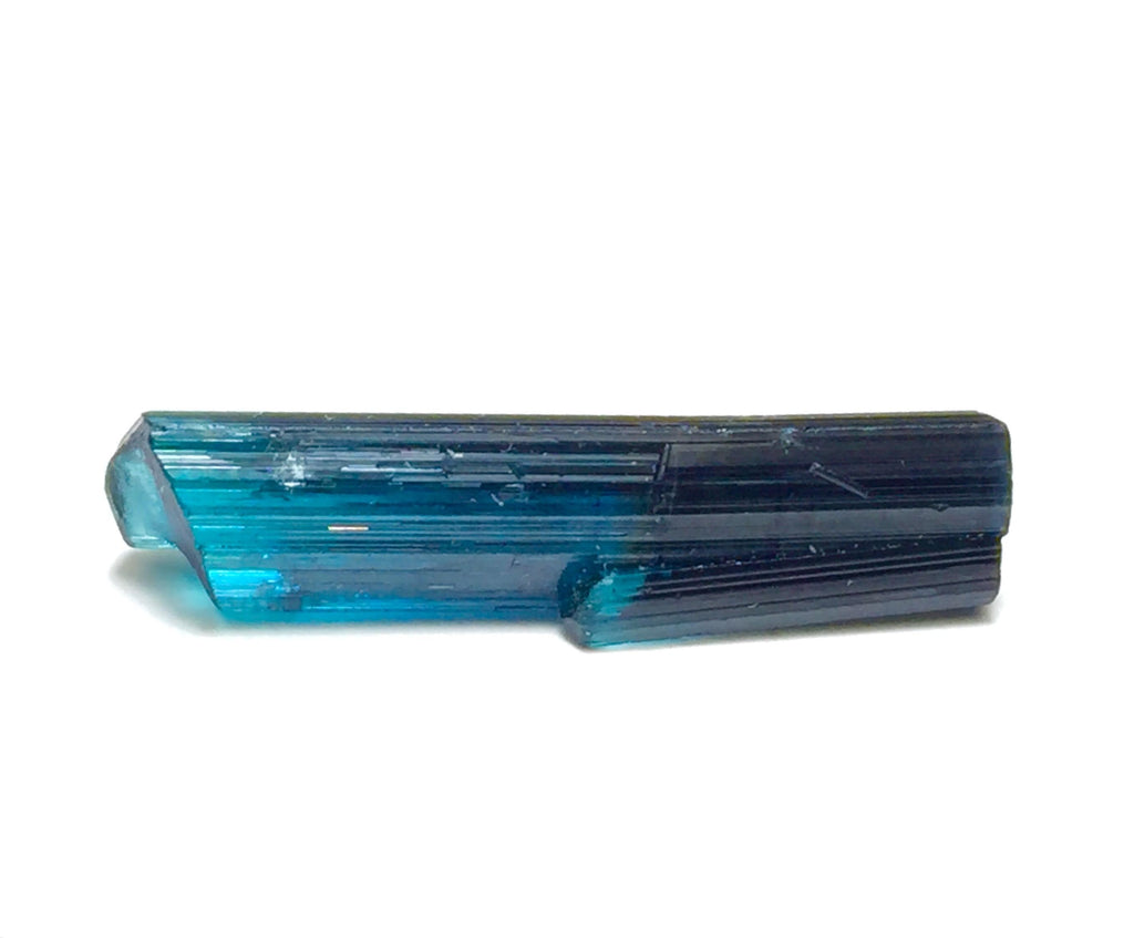 Ink Blue Bi Color Terminated Tourmaline Crystal