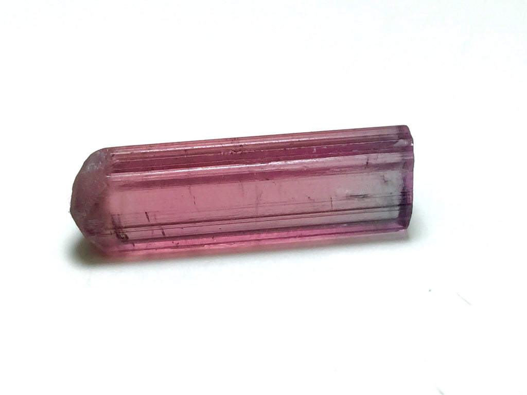 Natural Pink Tourmaline Crystal | Transparent Terminated Tourmaline Specimen | Afghanistan Gemstone