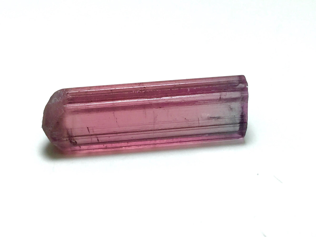 Natural Pink Tourmaline Crystal | Transparent Terminated Tourmaline Specimen | Afghanistan Gemstone