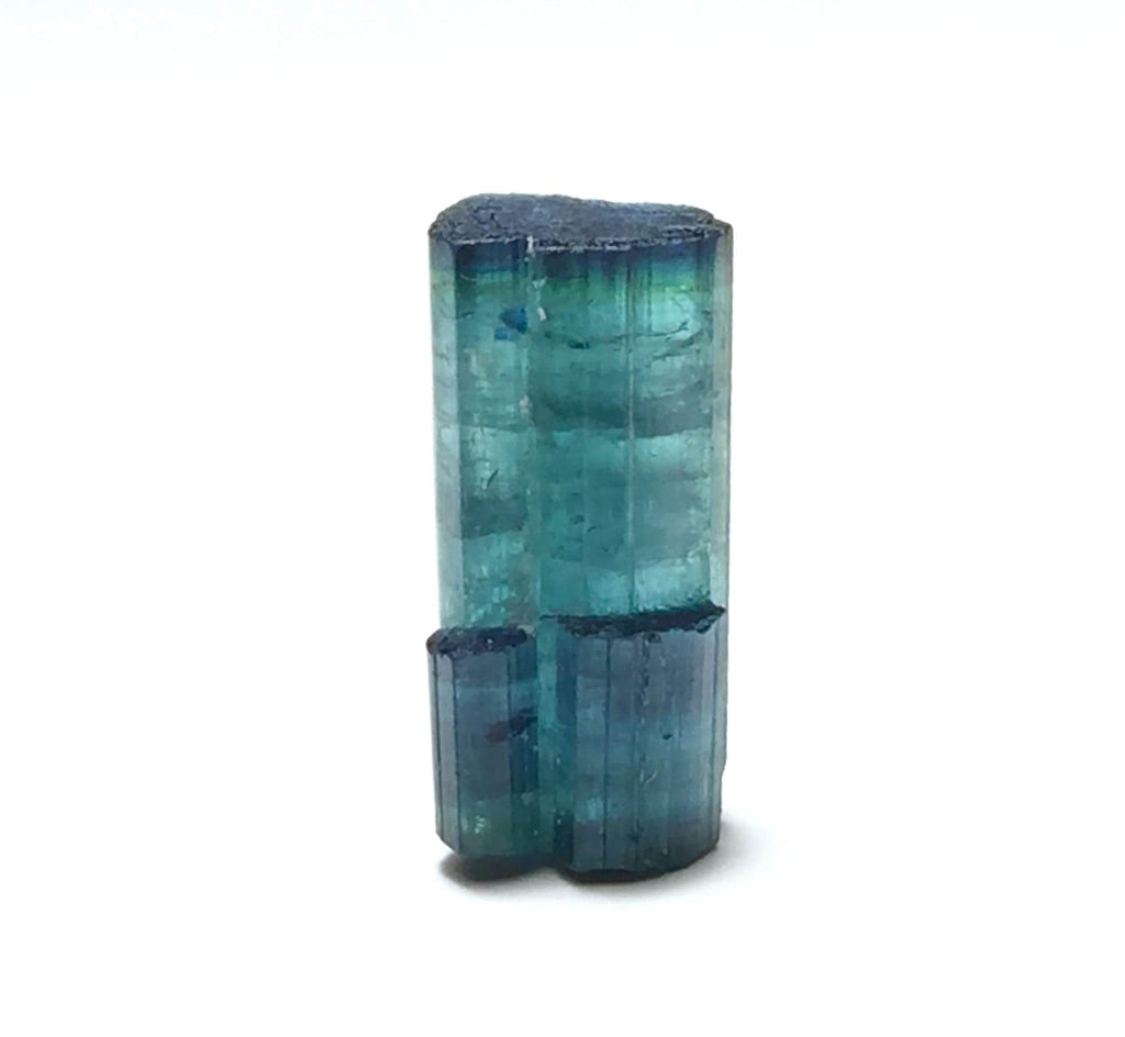 Blue Cap Bi Color Terminated Tourmaline Crystal