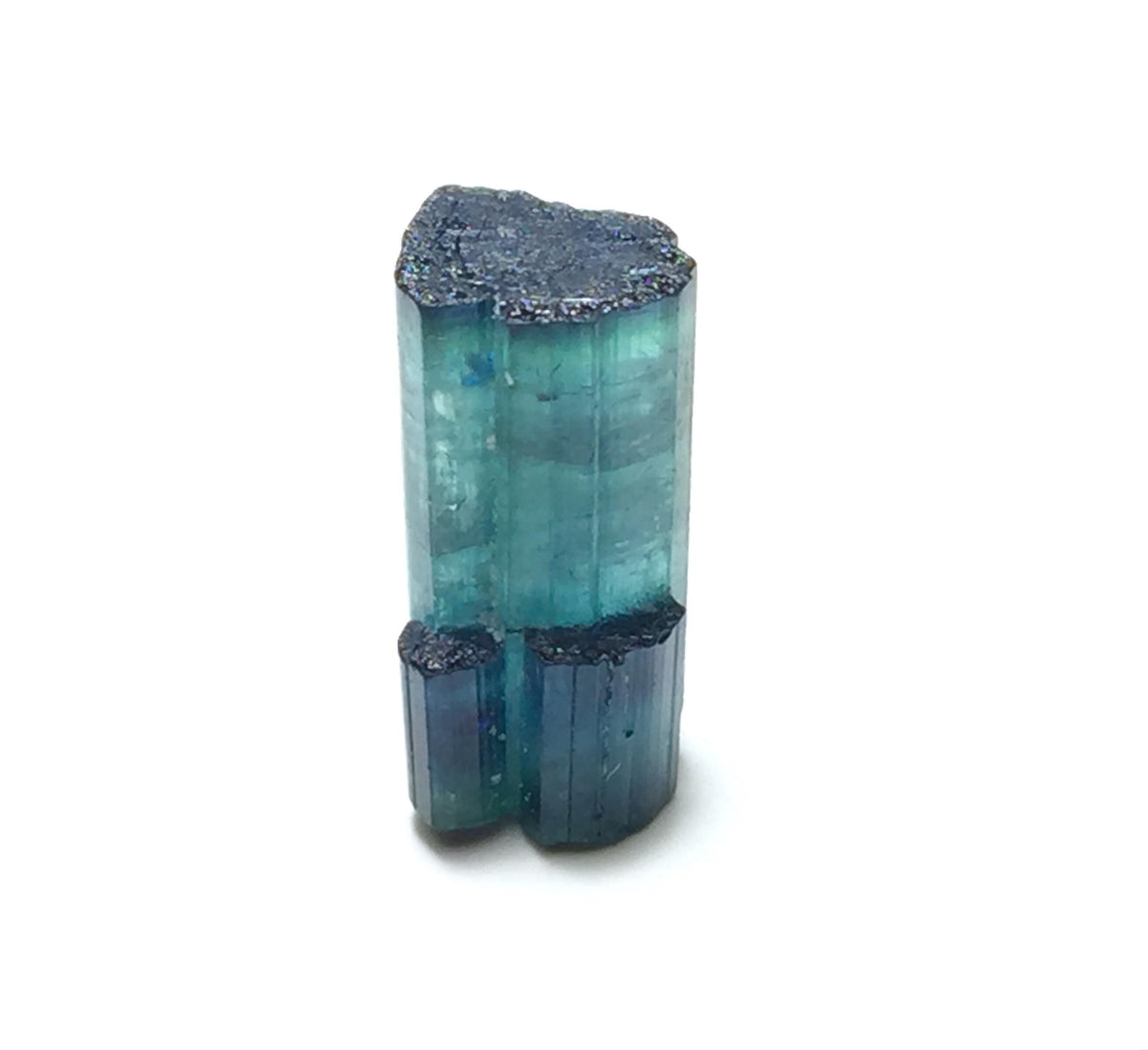 Blue Cap Bi Color Terminated Tourmaline Crystal