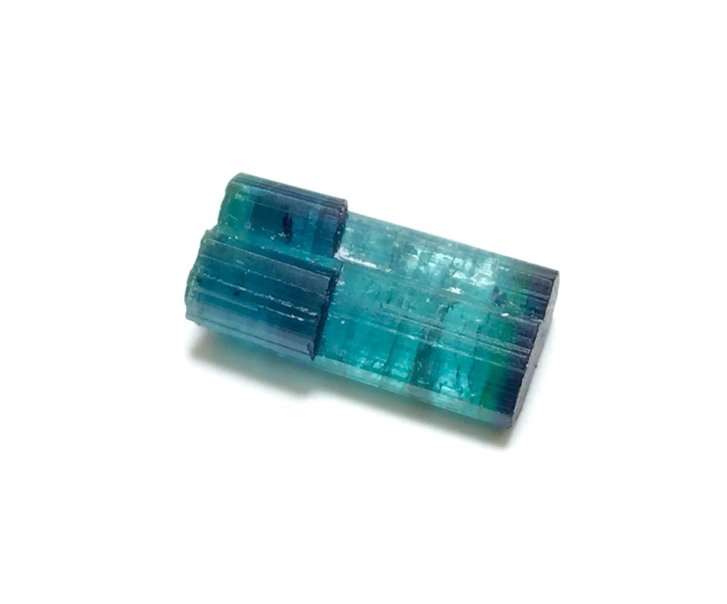 Blue Cap Bi Color Terminated Tourmaline Crystal