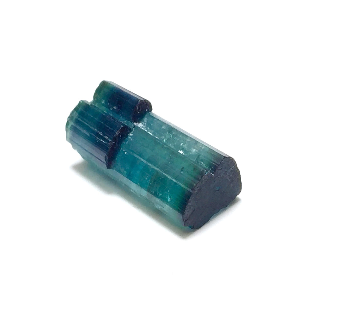 Blue Cap Bi Color Terminated Tourmaline Crystal