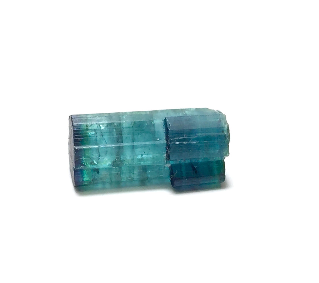 Blue Cap Bi Color Terminated Tourmaline Crystal