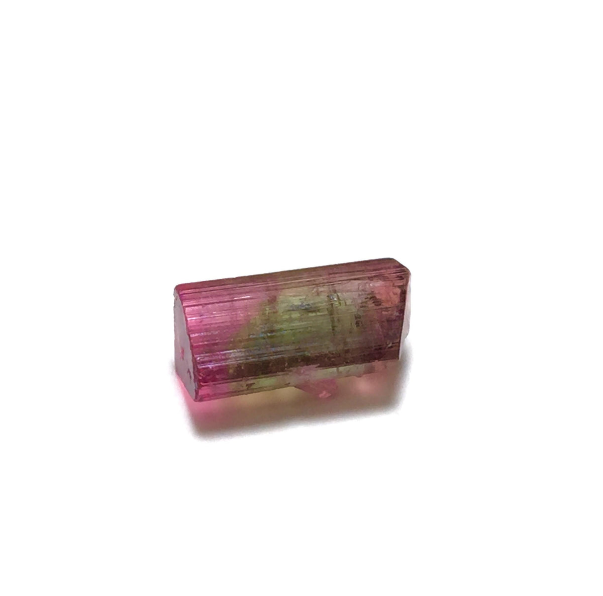 Hot Purple Cap Tri Colors Tourmaline Crystal